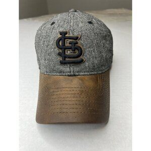 St. Louis New Era Strapback Cap Hat One-Size Brown With Embroidered Logo